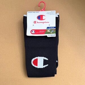 Champion Men's Black Over the Calf Athletic Socks